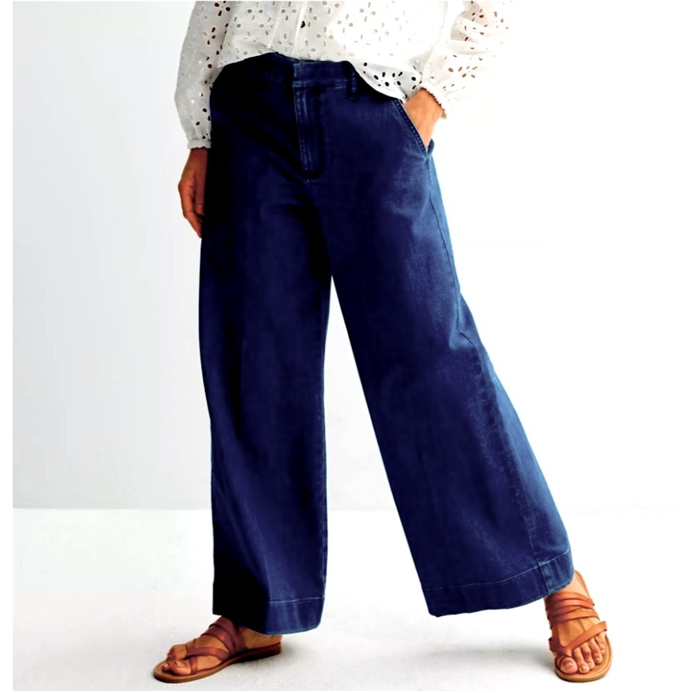 Nine West Jeans Women’s Size 18 Indigo Dark Wash Wide Leg Y2k Plus Size Denim - Picture 2 of 9